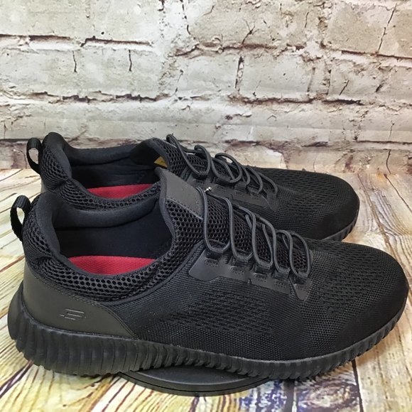 black mesh skechers